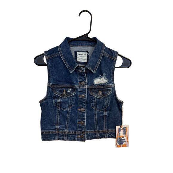 Sleeveless denim vest by Wax Jeans - Picture 2 of 6